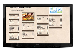 Digital Menu Boards Sample 1